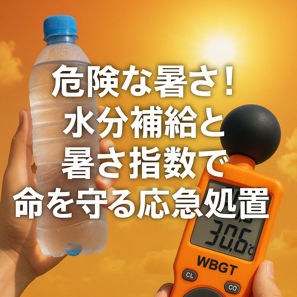 危険な暑さ！水分補給と暑さ指数で命を守る応急処置術